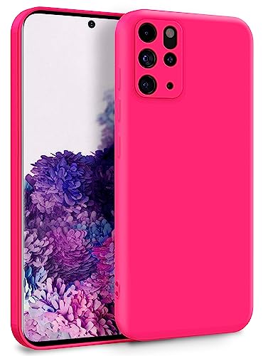 MyGadget Coque pour Samsung Galaxy S20 Plus - Case TPU Souple & Soft avec Doublure Microfibre - Cover Protection Extra Fine & Légère Rose Foncé