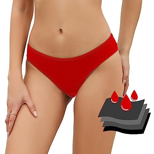 Image of SherryDC Women's Period Swimwear Bikini Bottoms-Menstrual Leakproof Swimsuit Bottoms Briefs for Teen Girl