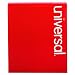Universal Pressboard Classification Folder, Letter, Four-Section, Red, 10/Box (10250)