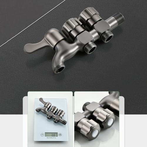 Grifo de lavadora de 3 vías ideal para conectar lavadora e inodoro a la vez 6