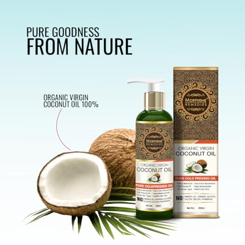 Image of Morpheme Remedies Organic Virgin Coconut Oil 200ml - Pack of 2