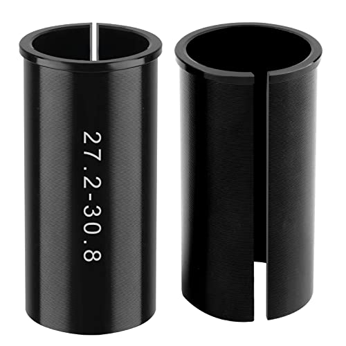 Blicadijo Tubo reductor para tija de sillín de bicicleta, adaptador de tubo de 27,2 mm, de aleación de aluminio, manguito reductor a 30,8 mm para MTB-30,8 mm
