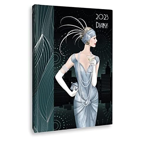 Robert Frederick, Claire Coxon Art Deco A5 2023 Week View Diary, 5051237092486 Cover