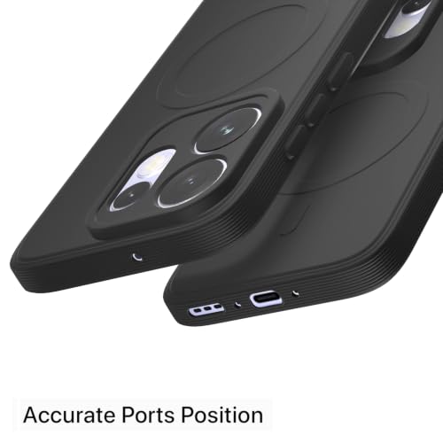 Image of Pikkme Back Cover for Oppo Reno 16 5G Soft Matte Silicone Mag-Safe Design (Mag-Safe Not Support) Camera Protection | Slim Fit Bumper Cover (Black)