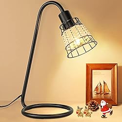 Lamparas De Sal Natura Depuley Lámpara de noche vintage con pantalla tejida, lámpara de mesa de bambú negro estilo rural, lámpara de mesa decorativa con E14 accesorio, Natüre lámpara de noche para sala de estar dormitorio