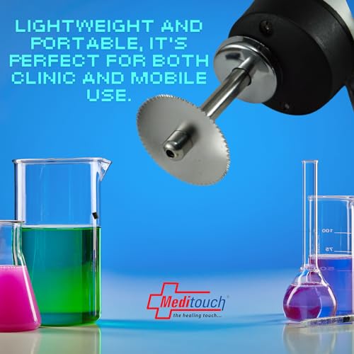 Image of Meditouch - The Healing Touch Meditouch Orthopeadic Electric Plaster Cutter Machine 125 Watts Ortho Pop Cutting Saw With Two Blades Black Colour