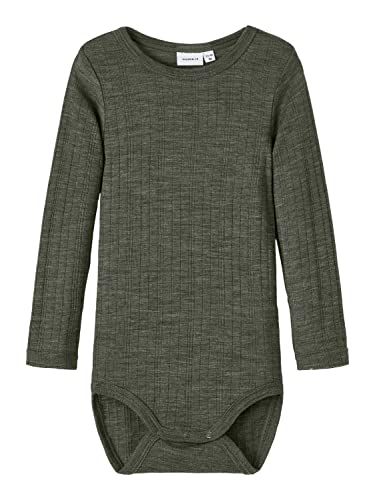 NAME IT Jungen Nmmwang Wool Ne.ls Body Solid Noos Xxiii, Beetle, 110