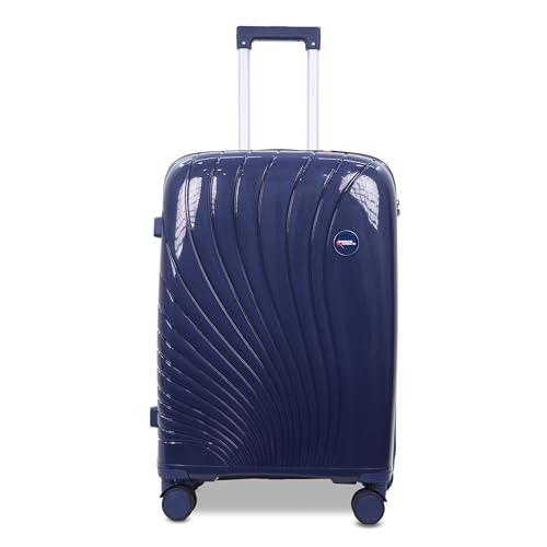 Image of AMERICAN TRAVELLER New York Trolley Bag | Durable Hard Shell | Durable Hard Shell , TSA Type Lock , Spinner Trolley Luggage, 360 Disc Spinner Wheels