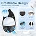 eZAKKA Eye Patches for Adults Kids, Eye Patch for Glasses, Medical Soft Eye Patch for Lazy Eye Amblyopia Strabismus and After Surgery (Black+Black)(Wider Version)