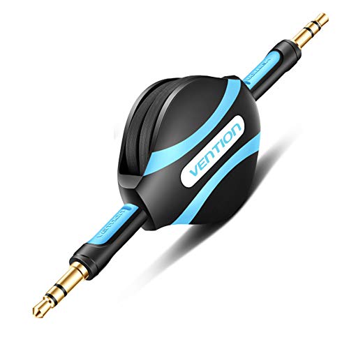 Vention Retractable 3.5mm Aux Cable,3.5 Male to Male Stereo Audio Cable for Car,Speaker,iPhone,Android