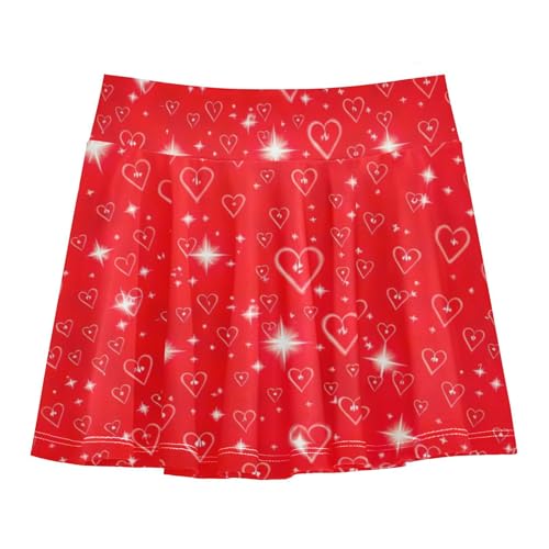 Athletic Shorts for Girls Skorts Red Hearts Stars Toddler Tennis Skirts Blue Pink Butterfly Skirt 3t