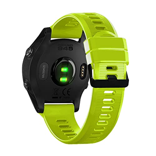 Bracelet 22 mm pour Garmin Forerunner 945 en silicone souple agate anti-irritation