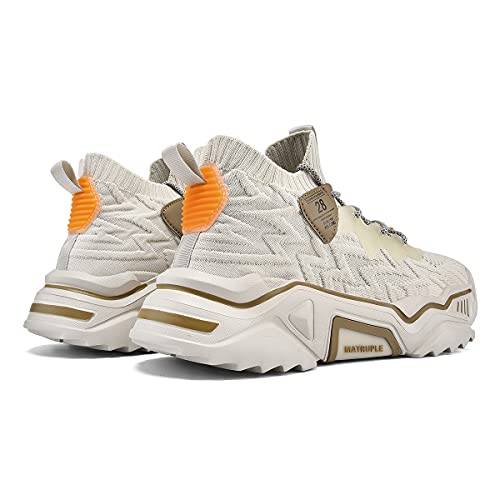 MATRUPLE Mens Fashion Sneakers High Top Casual Shoes Athletic Walking Mesh Comfortable Sports Shoe4