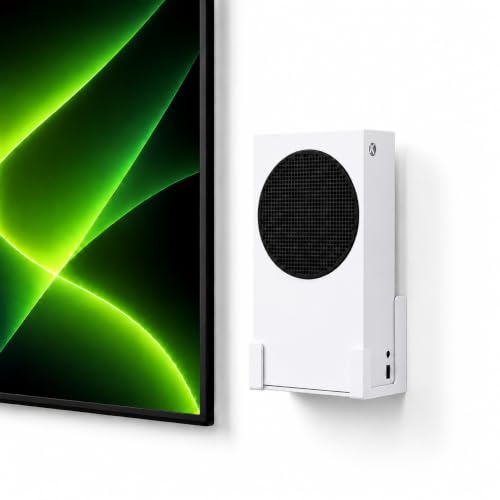 Image of Wall Mount for Xbox Series S (Mount The Console & Controller on Wall Near or Behind TV Left /Right), Wall Shelf Bracket Kit for XSS