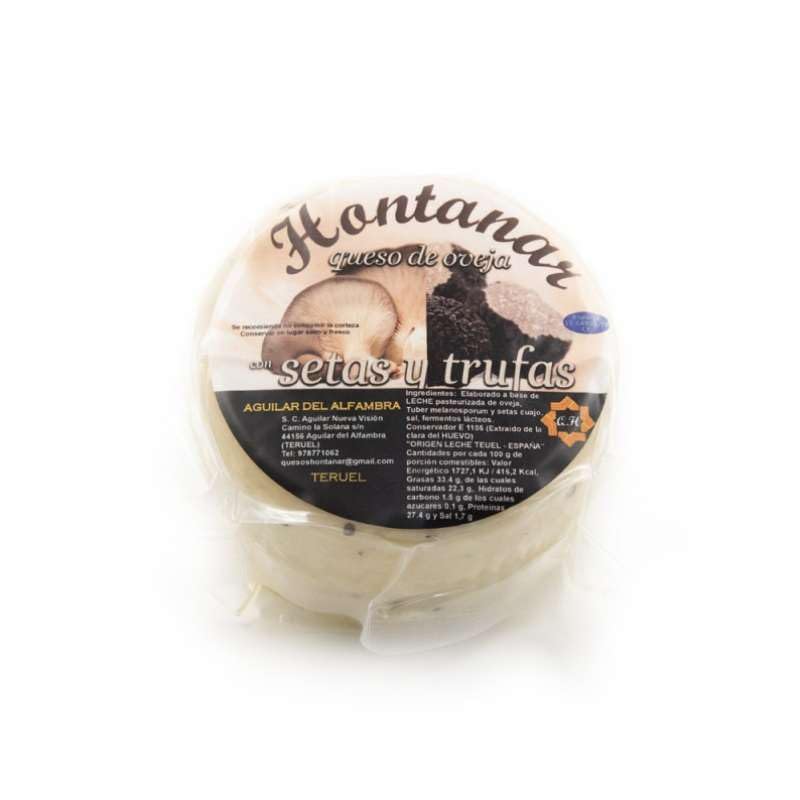 Fromage aux truffes et champignons de brebis