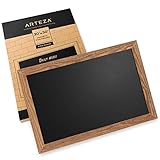 Arteza Magnetic Chalkboard for Walls, 20x30 Inch, Easy to Mount, Rustic Pine Wood Frame, Black Chalk Board Sign for Kitchens, Cafes, Stores & Special Events