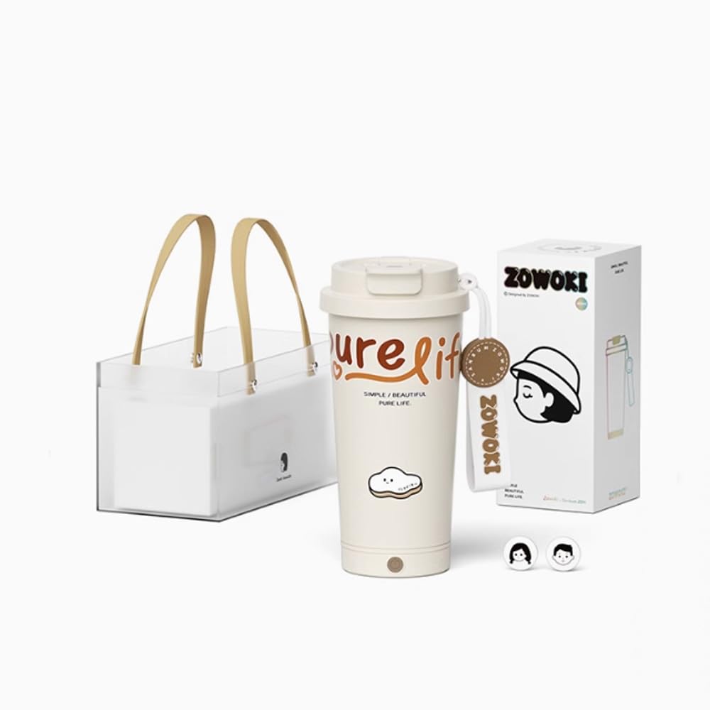 Kubki elektryczne kubki do mieszania dla dziewcząt najnowszy model w pełni automatyczny termos do kawy 400 ml podwójny napój design kubek ze stali nierdzewnej One Touch mieszanie designerski