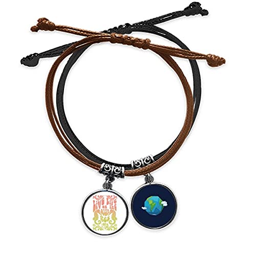 Pulsera de caballito de mar con cuerda náutica y cuero multicolor