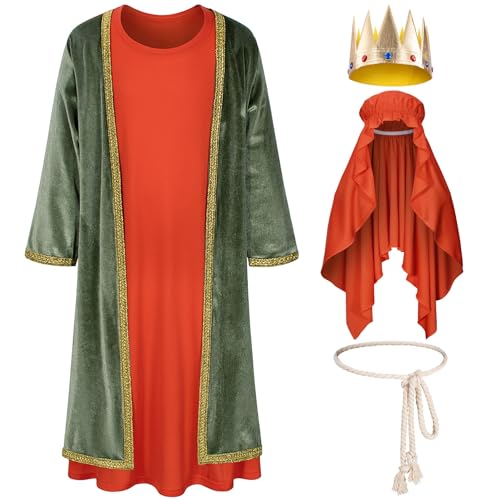 Disfraz Completo Tres Reyes Magos Para Niños 6-7 Años miniatura 4