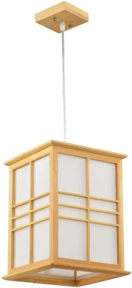 Lámpara colgante de madera iluminación interior estilo japonés para restaurante