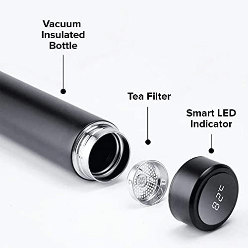 TMG Travel Mug,Termo Taza 500ML,Taza de Viaje,Térmica de Doble Pared,Frasco de Vacío de Acero Inoxidable,Pantalla LED… - Imagen 5