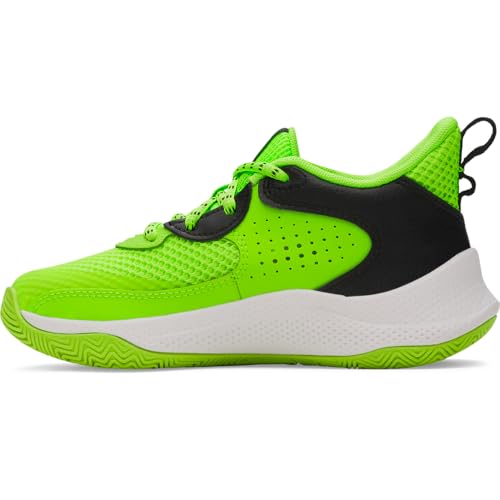 Under Armour Unisex Pre School Curry 3Z 24, (004) Black-Hyper Green-Black, 2, US