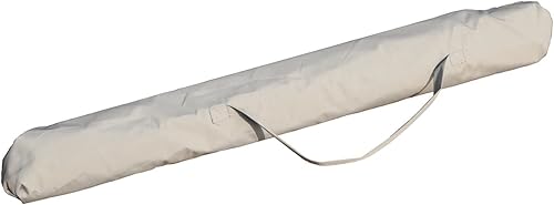 Miniatura 7 de Sombrilla de aluminio para patio de 8.8 pies con base incluida, sombrilla de piscina con base redonda de resina de 33 libras, botón de inclinación y