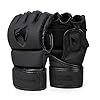Liberlupus MMA Gloves for Men & Women, Martial Arts Bag Gloves, Kickboxing Gloves with Open Palms, Boxing Gloves for Punching Bag, Sparring, Muay Thai, MMA