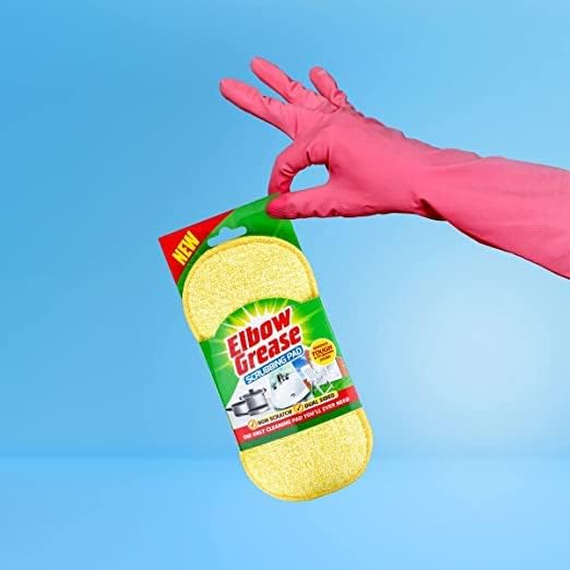 Elbow Grease Oven Cleaner for Home Ovens and BBQs, Cleaning Bundle includes a 500 ML Bottle, Bags, Gloves & an Elbow Grease Scrubbing Pad. Oven Cleaning Kit, ideal Oven Cleaner for Fan Assisted Ovens