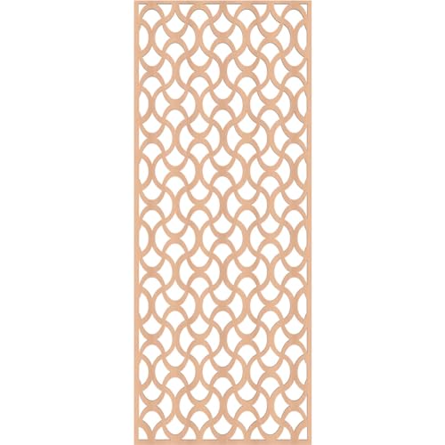 Image of Resort Decorative Pierced Fretwork Wood Wall Panels, 21 3 /8 inchW x 54 3 /8 inchH x 1 /4 inchT, Alder