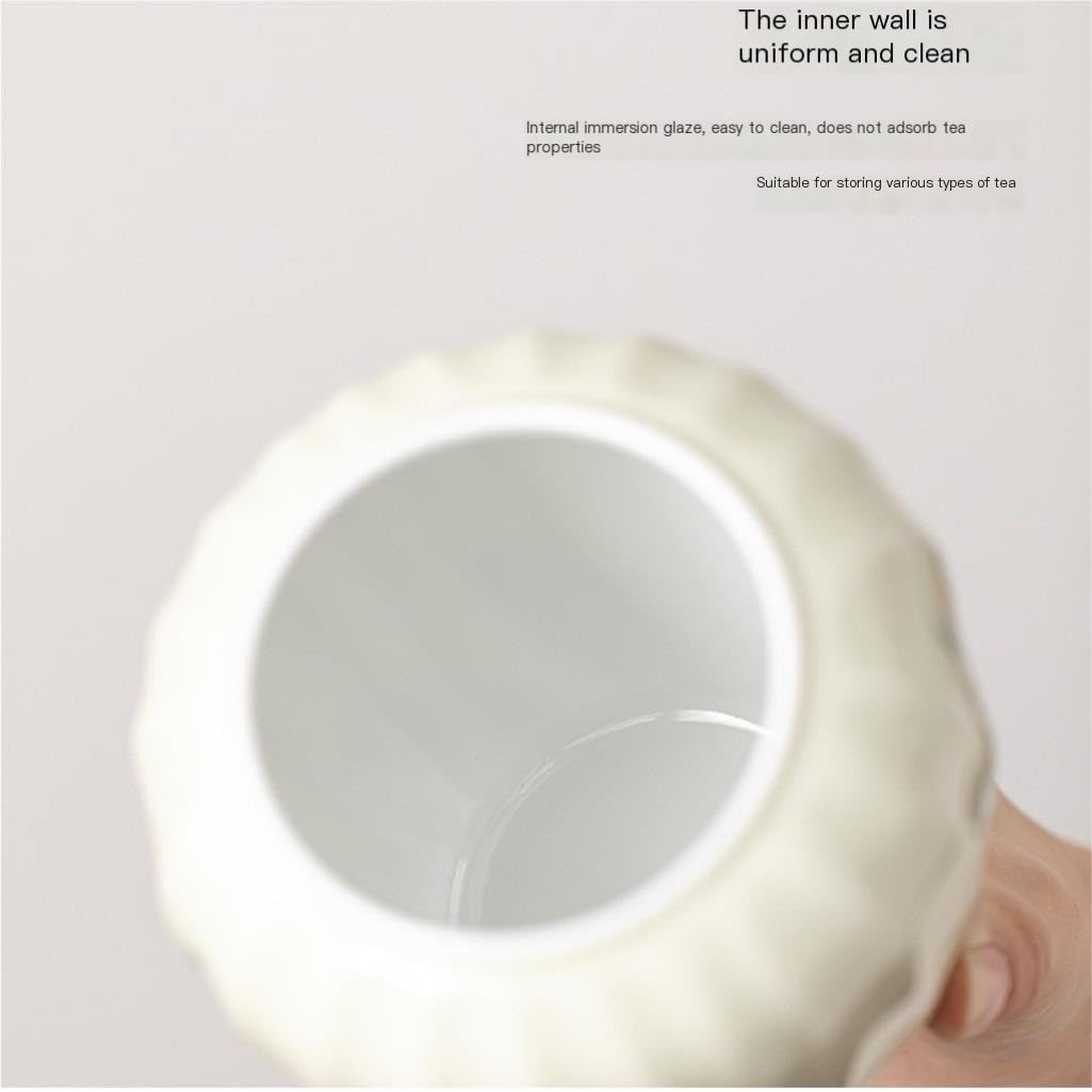 Contenitore per Barattoli Barattolo in ceramica for tè sfuso Barattolo sigillato for cereali da caffè for uso domestico Barattolo for spezie da cucina Barattolo in ceramica con coperchio Barattoli Por