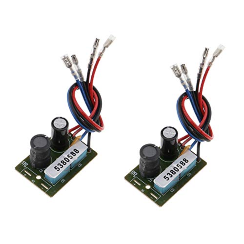 2X 60W Altavoz Graves Divisor de Frecuencia de Audio 2 Vas Filtros de Crossover