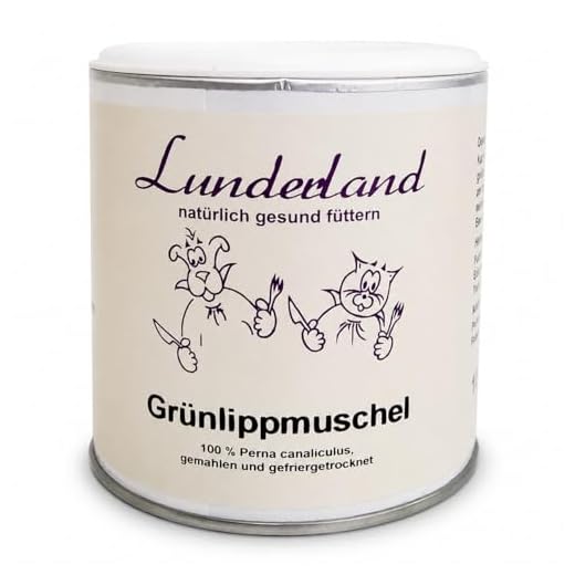 Lunderland Grünlippmuschel für Hunde und Katzen, 1er Pack (1 x 100 g), Fisch