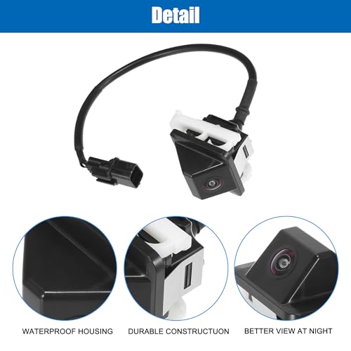 Image of ACROPIX Car Rear View Back Up Camera Wide Angle Park Assist Reverse Camera Fit for Kia Optima 2014 2015 No.957602T650 /95760-2T650 - Pack of 1