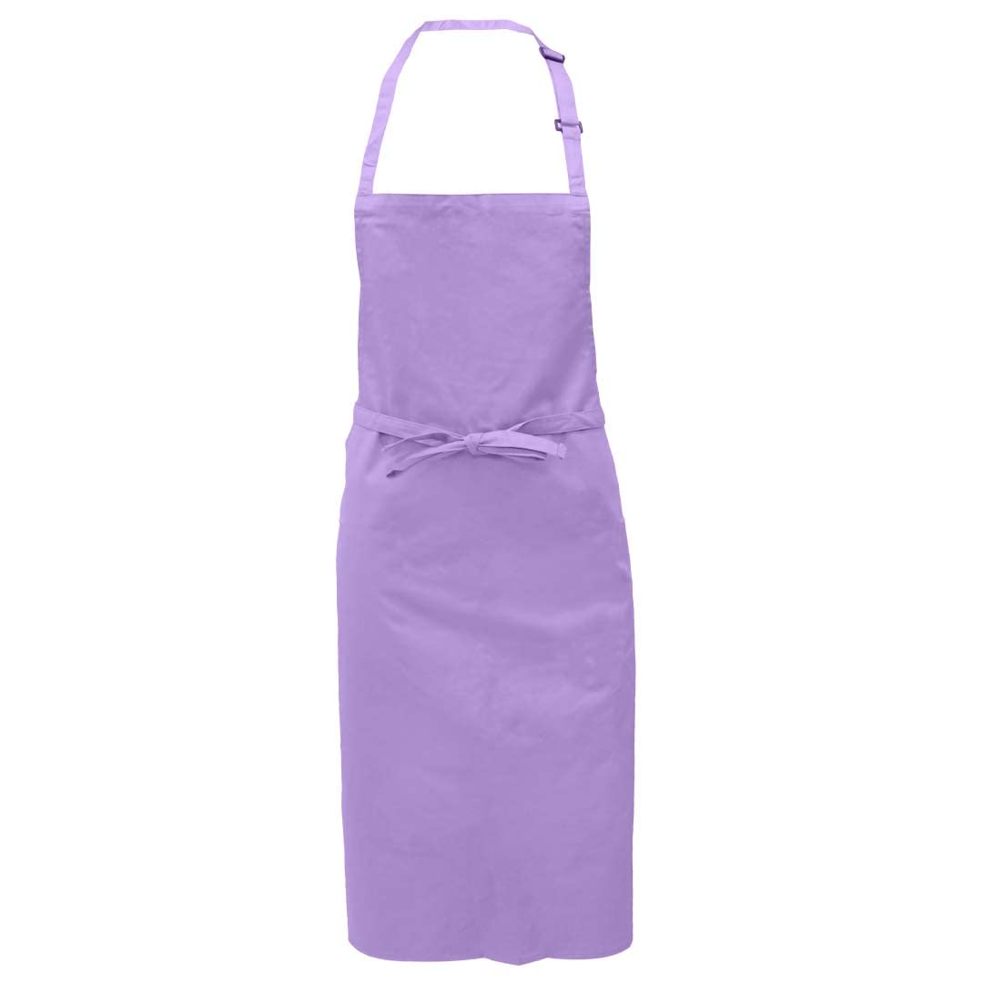Pegasus Aprons | Colour Bib Apron | Chef Apron for Professional Kitchens | Adjustable Neck Loop (Lilac)