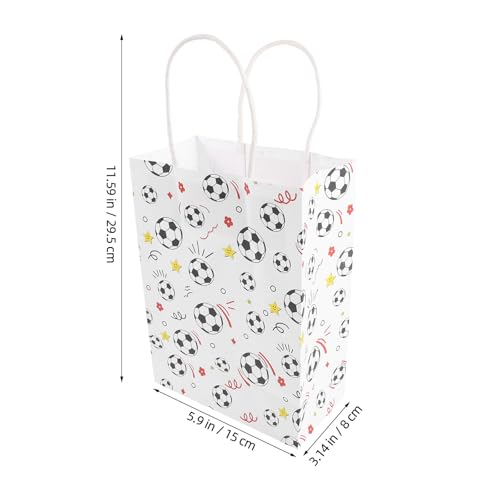 Bolsas de regalo de fútbol Veemoon de papel resistente que no se rompen 5