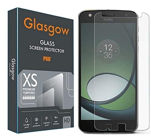 Glasgow Full Protection Tempered Glass for Motorola Moto Z2 Play [Anti-Scratch] [Gorilla] [Free Cleaning Kit Included] (B082HQMDLR) Amazon Price History, Amazon Price Tracker