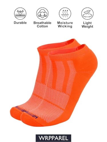 Cotton Mens Low Ankle Athletic Socks Moisture Wicking Running Gym Yoga Workout - 3 & 6 Pairs (6-8/8-10/10-13)2