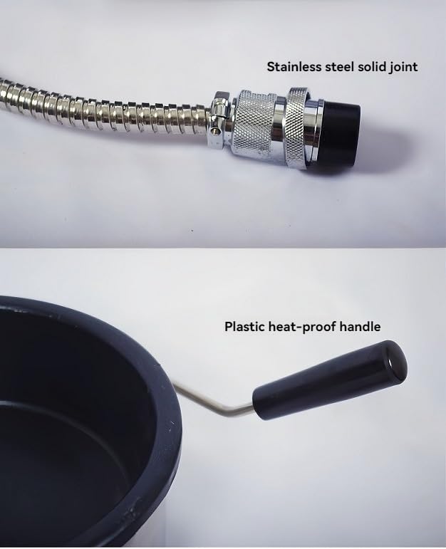 Accesorios para la máquina de palomitas de maíz tarro comercial máquina de palomitas de maíz eléctrica de manivela tarro antiadherente accesorios