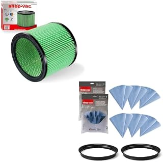 Shop-Vac 90304/90344 Cartridge HEPA Filter and Shop-Vac 90107 Paper Disc Filter