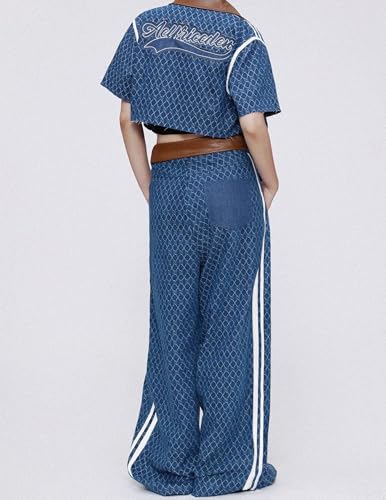 Aelfric Eden Vintage Denim Jacquard Baggy Jeans Men Wide Leg Jeans Y2K Streetwear Denim Pants Trousers4