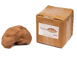 Terracotta Journey DIY Earthen Clay Dough for Modelling Pottery Jewellery Making Organic Eco-Friendly Ganesha | Nontoxic Soft & Natural Clay Dough for Kids Adults Sculpture & Modeling 1kg (1)