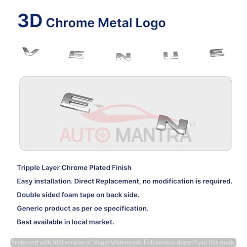 Image of Venue Self Adhesive | Metal Sticker Logo Badge 3D Emblem Car Sticker