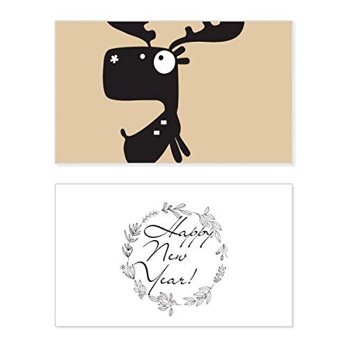 Carte de bénédiction pour le Nouvel An motif cerf pour exprimer vos vœux