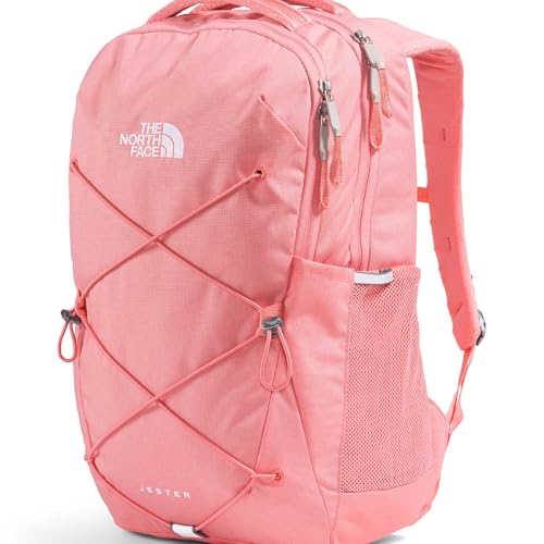 Image of The North Face Women's Jester Everyday Laptop Backpack - Commuter Travel Bag, Laptop Sleeve, Water-Repellent, Coral Crush Light Heather /Coral Crush, One Size