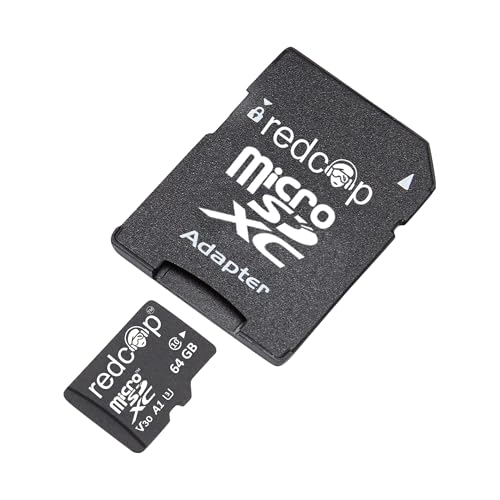 redcop MicroSDXC Memory Card 64GB with Full Size Adapter – Upto...