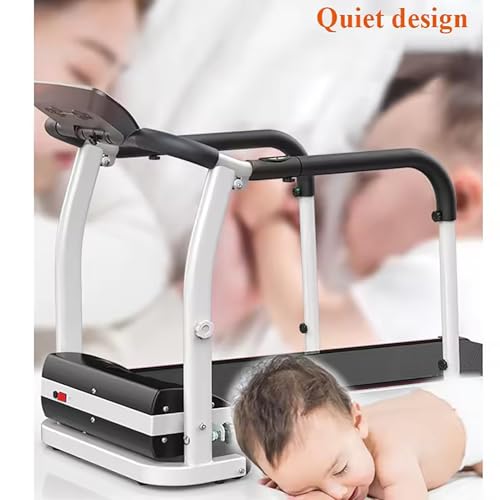 Image of Walking Pad Treadmill for Senior, Foldable Exercise Treadmill with Stable and Safe Structural Design, LCD Display for Elderly, Long Handrail for Balance