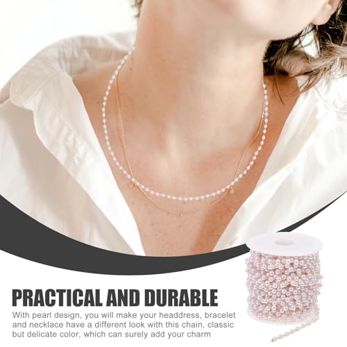 Cadena de perlas para manualidades creativas en la personalización de ropa de mujer 7