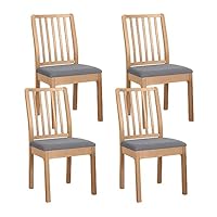 Couverture Chaise Universelle Housse De Chaise Jacquard 4 Pièces XL - Lavable, Extensible | Pour Cuisine, Mariage, Banquet (Gris) Housse Jacquard Extensible