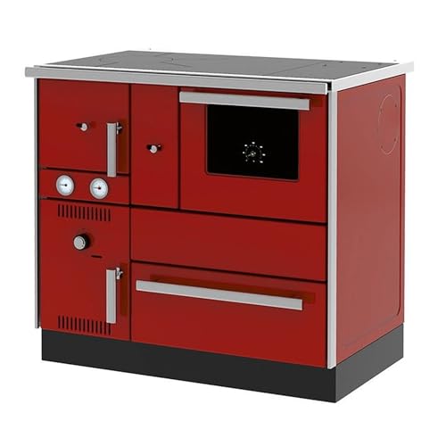 Cuisinière Bois Chauffage (7,44 kW) + Bouilleur (20,1 kW) Sannover 27 kW Bordeaux